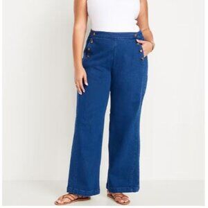 Plus size sailor jeans